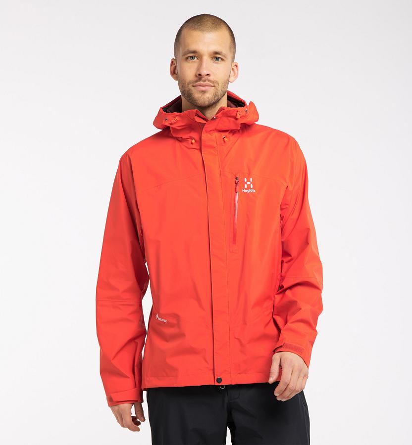 Haglöfs Astral GTX Ski Jacket Red For Mens EXHRT2380 Australia